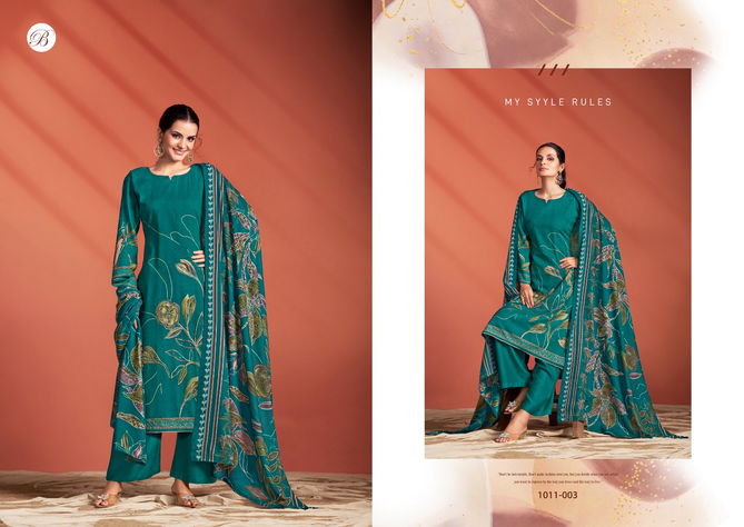 Samaira Vol 2 By Belliza Viscose Digital Printed Dress Material Suppliers In India